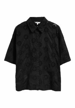 Next Damen SHORT SLEEVE - Hemdbluse - Black -Next Großes Kaufhaus 00ecf388cea34819baced985765b1833