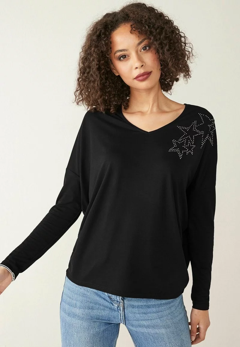 Next Damen LONG SLEEVE DOLMAN - Tunika - Black 1 Next Damen LONG SLEEVE DOLMAN - Tunika - Black