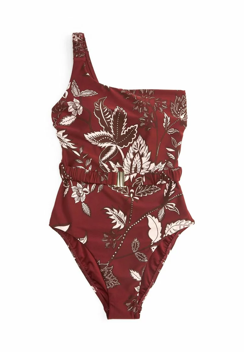 Next Damen ONE SHOULDER - Badeanzug - Berry Red Floral 5 Next Damen ONE SHOULDER - Badeanzug - Berry Red Floral – Bild 5