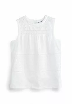 Next Damen SLEEVELESS - Bluse - White
