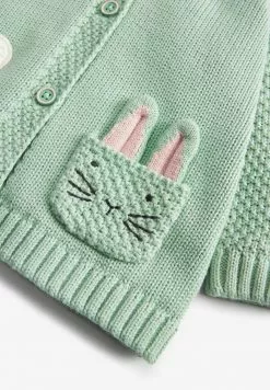 Next EMBROIDERED HOODED - Strickjacke - Teal | Kinder -Next Großes Kaufhaus 0228001949504ee49ff274d55677ad0e