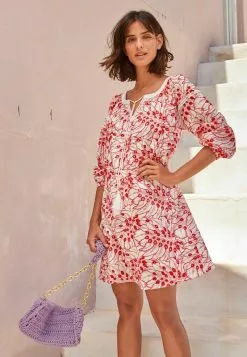 Next Damen BRODERIE COVER UP - Freizeitkleid - Red