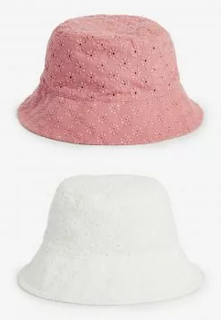 Next 2 PACK BRODERIE BUCKET - Hut - Pink White | Kinder