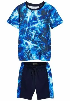 Next Kinder ALL OVER SET - Jogginghose - Blue