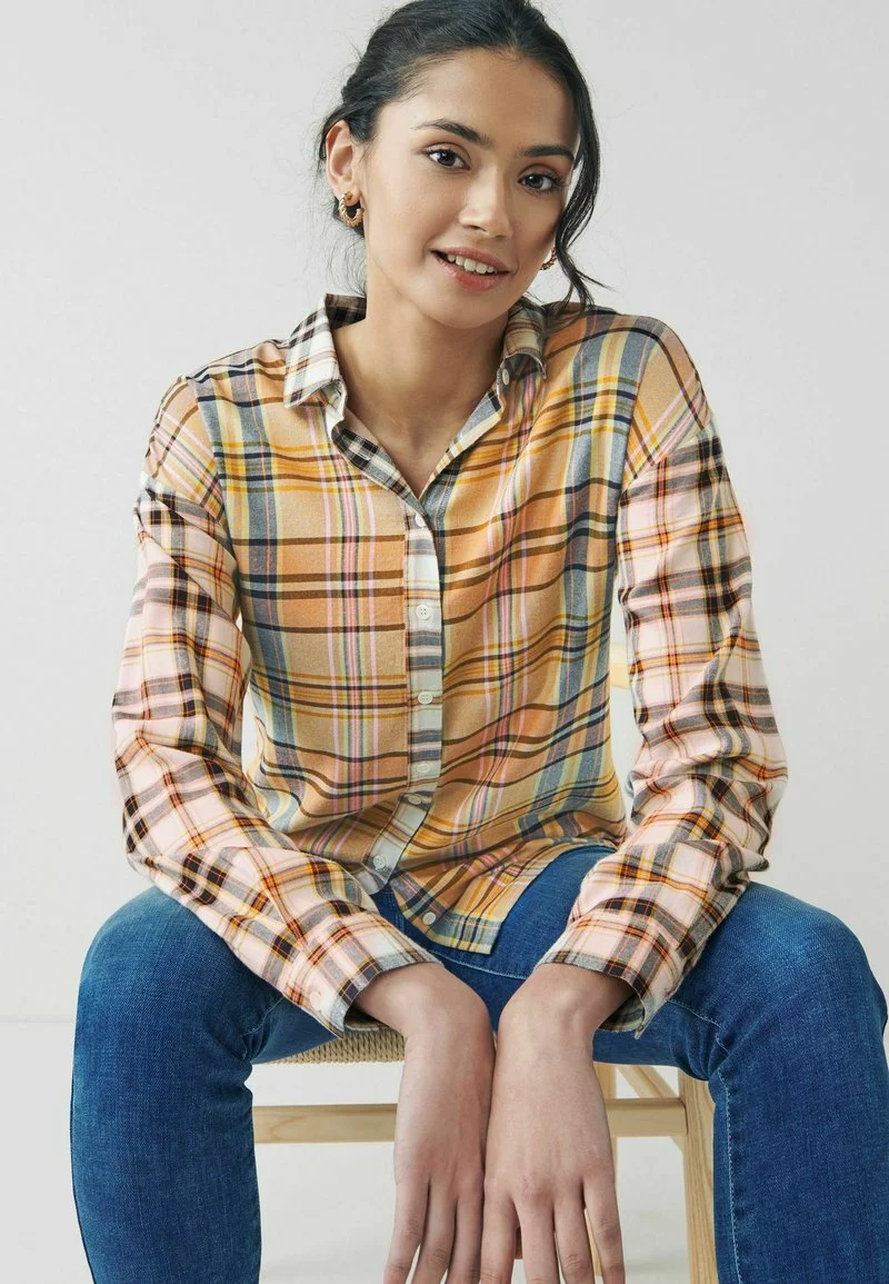 Next CHECK - Hemdbluse - Brown | Damen 4 Next CHECK - Hemdbluse - Brown | Damen – Bild 4