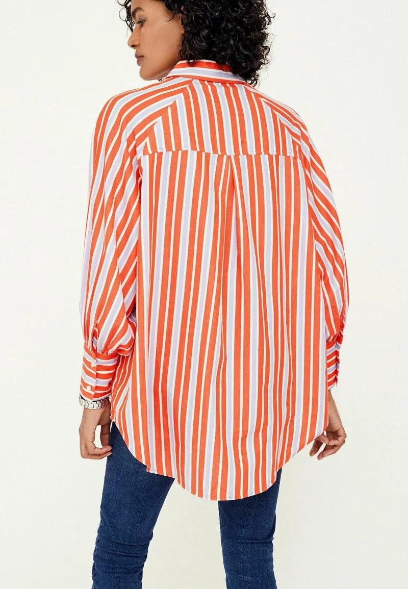 Next STRIPE OVERSIZE - Hemdbluse - Orange | Damen 4 Next STRIPE OVERSIZE - Hemdbluse - Orange | Damen – Bild 4