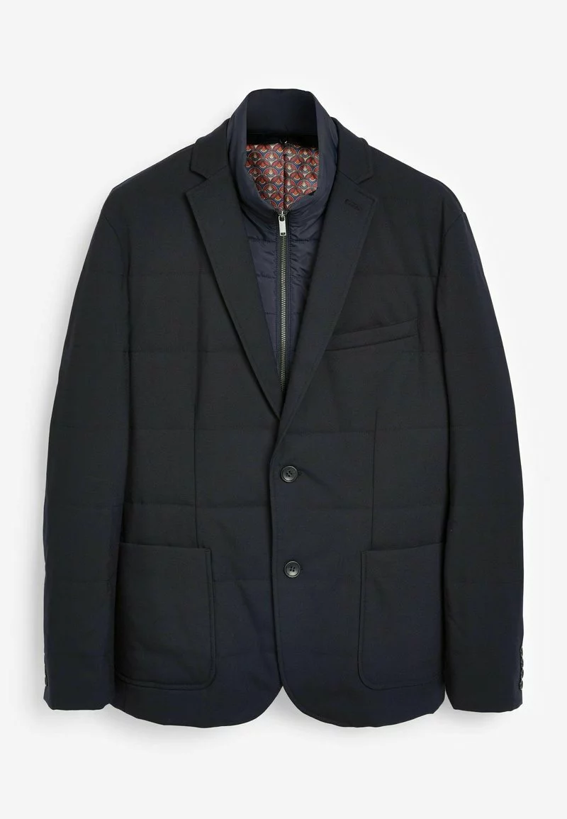 Next Herren WASSERABWEISENDER GESTEPPTER - Anzugsakko - Navy 6 Next Herren WASSERABWEISENDER GESTEPPTER - Anzugsakko - Navy – Bild 6