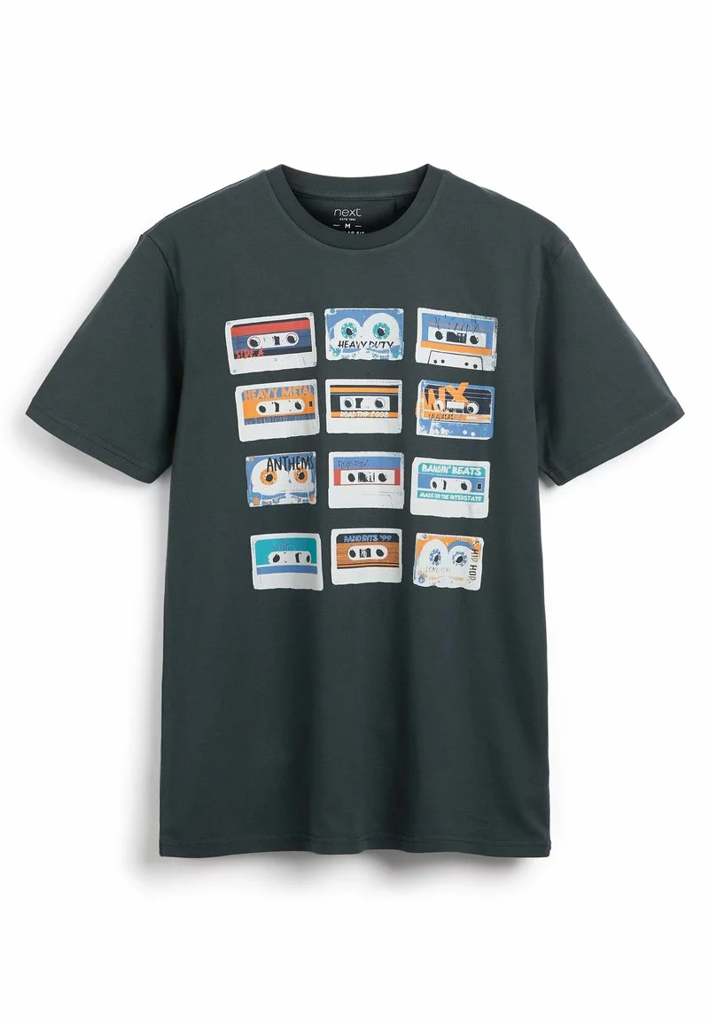 Next Herren 3 PACK - T-Shirt Print - Mottled Black 8 Next Herren 3 PACK - T-Shirt Print - Mottled Black – Bild 8