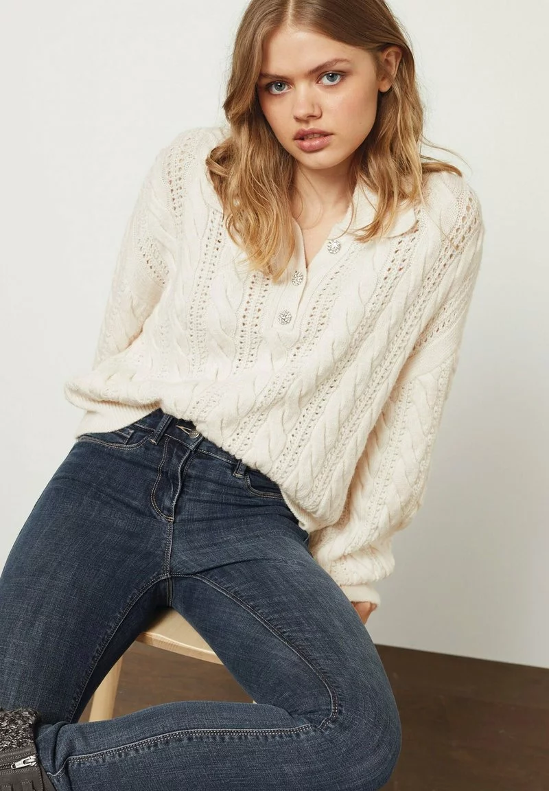 Next Damen GEM CABLE - Strickpullover - Off White 5 Next Damen GEM CABLE - Strickpullover - Off White – Bild 5