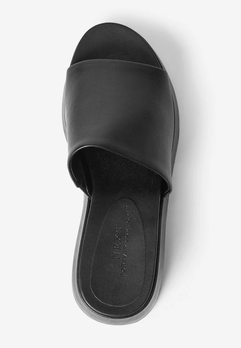 Next Damen Pantolette Flach - Black 3 Next Damen Pantolette Flach - Black – Bild 3