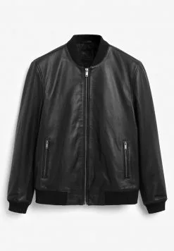 Next Herren Lederjacke - Black -Next Großes Kaufhaus 05944150738c4543a28b4ed55d91a26a