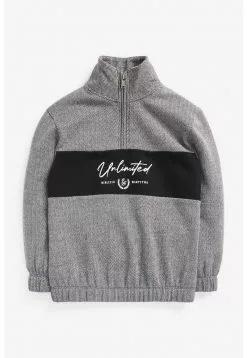 Next Kinder COLOURBLOCK - Fleecepullover - Grey