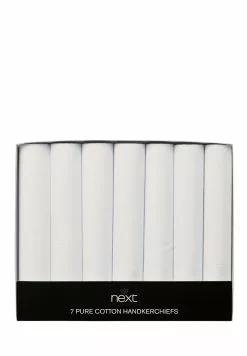 Next Herren HANDKERCHIEFS 7 PACK - Sonstige Accessoires - White