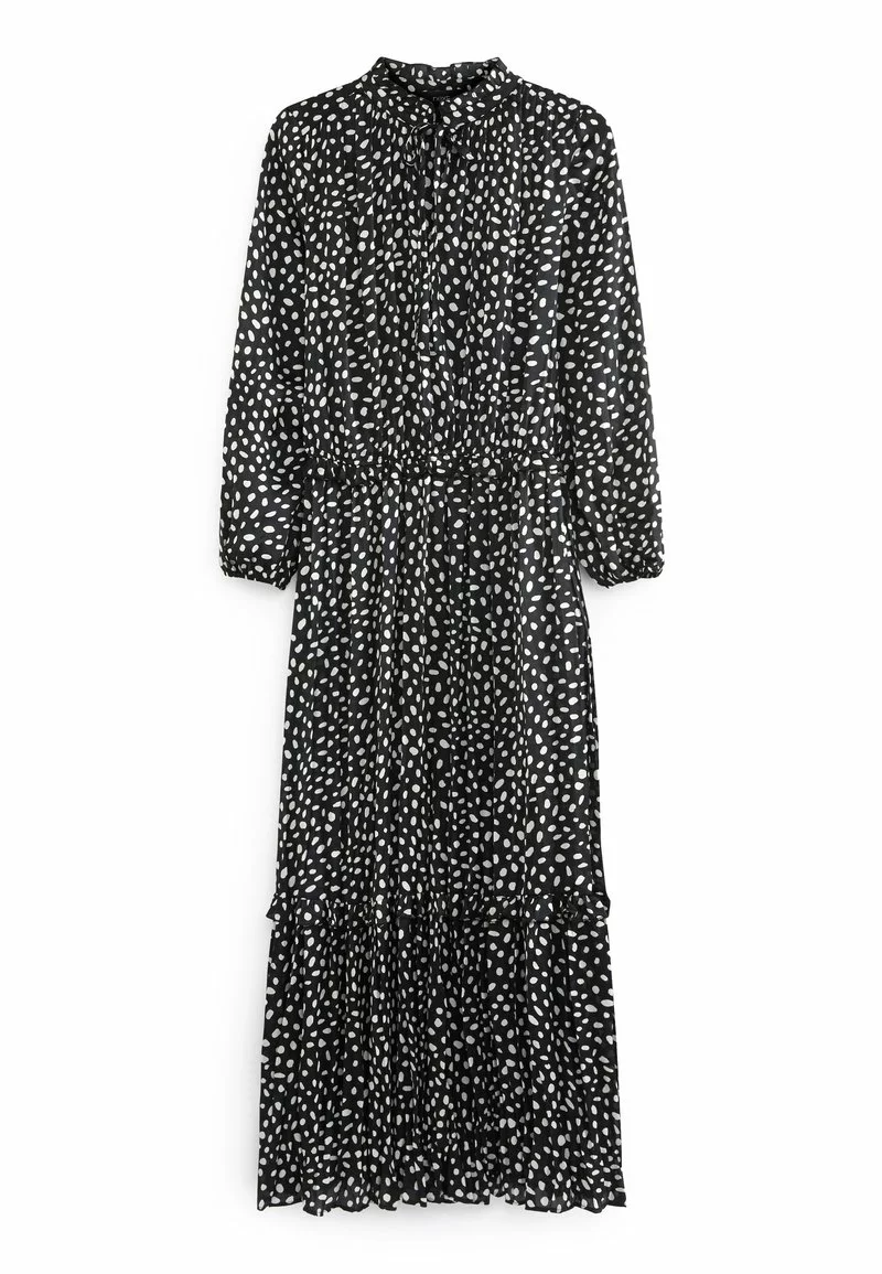 Next Damen SATIN TIE NECK - Freizeitkleid - Black 5 Next Damen SATIN TIE NECK - Freizeitkleid - Black – Bild 5