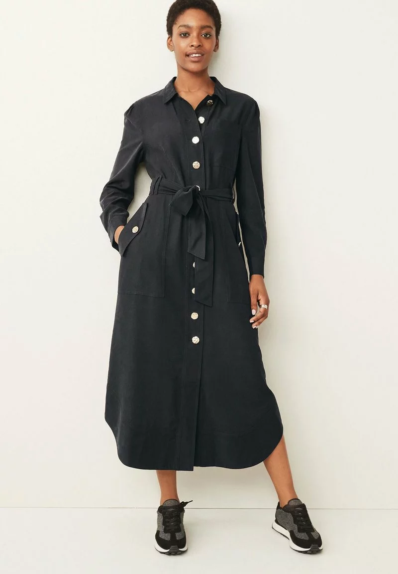 Next Damen Blusenkleid - Black 1 Next Damen Blusenkleid - Black