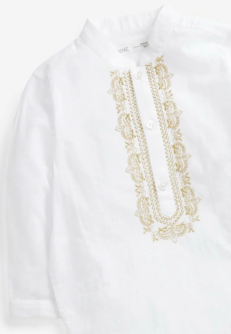 Next Kinder LONG LENGTH EMBROIDERED KURTA 3MTHS-7YRS - Langarmshirt - White 4 Next Kinder LONG LENGTH EMBROIDERED KURTA 3MTHS-7YRS - Langarmshirt - White – Bild 4