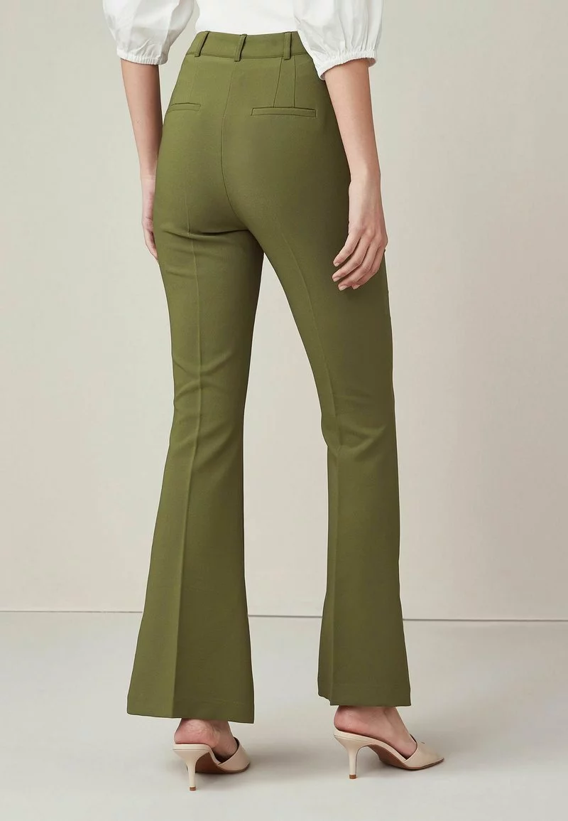 Next Damen Stoffhose - Khaki Green 2 Next Damen Stoffhose - Khaki Green – Bild 2