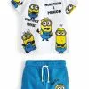 Next Kinder MINIONS SET 2 In 1 - Shorts - White Blue
