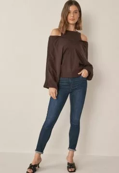 Next Damen LAYER - Strickpullover - Dark Brown