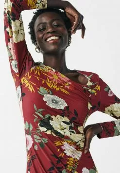 Next GATHERED LONG SLEEVE - Freizeitkleid - Red | Damen -Next Großes Kaufhaus 09ac089726e64050b5c06e48509e8c5c