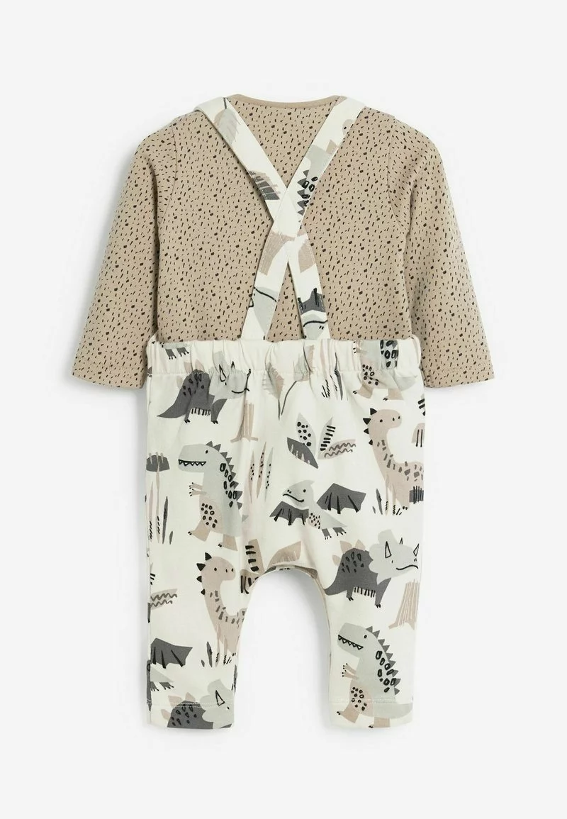 Next Kinder DINOSAUR SET (0MTHS-2YRS) - Latzhose - White 2 Next Kinder DINOSAUR SET (0MTHS-2YRS) - Latzhose - White – Bild 2