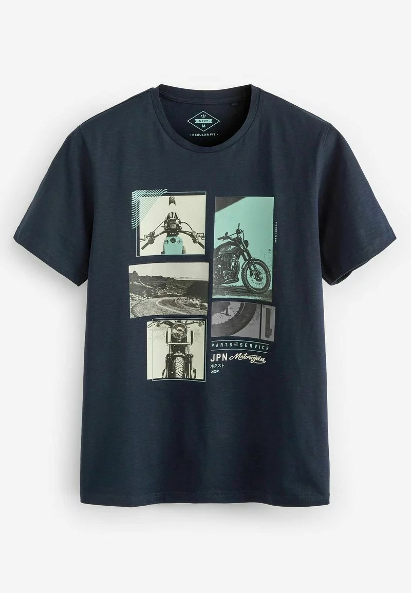 Next Herren 3 PACK - T-Shirt Print - Blue 9 Next Herren 3 PACK - T-Shirt Print - Blue – Bild 9