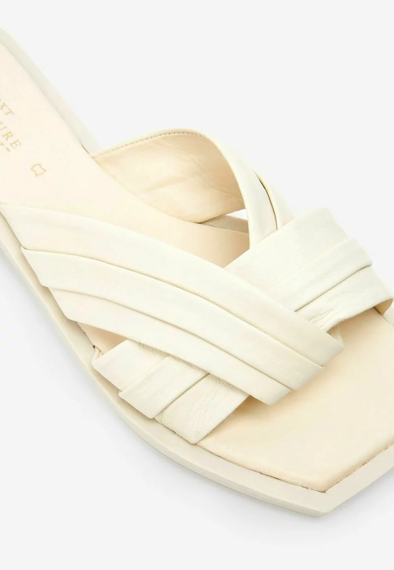 Next Damen Pantolette Flach - White 4 Next Damen Pantolette Flach - White – Bild 4