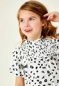Next Kinder SLEEVE - Freizeitkleid - White Black Print -Next Großes Kaufhaus 0bad88286ae74e6aaefa378f1f0a17e7