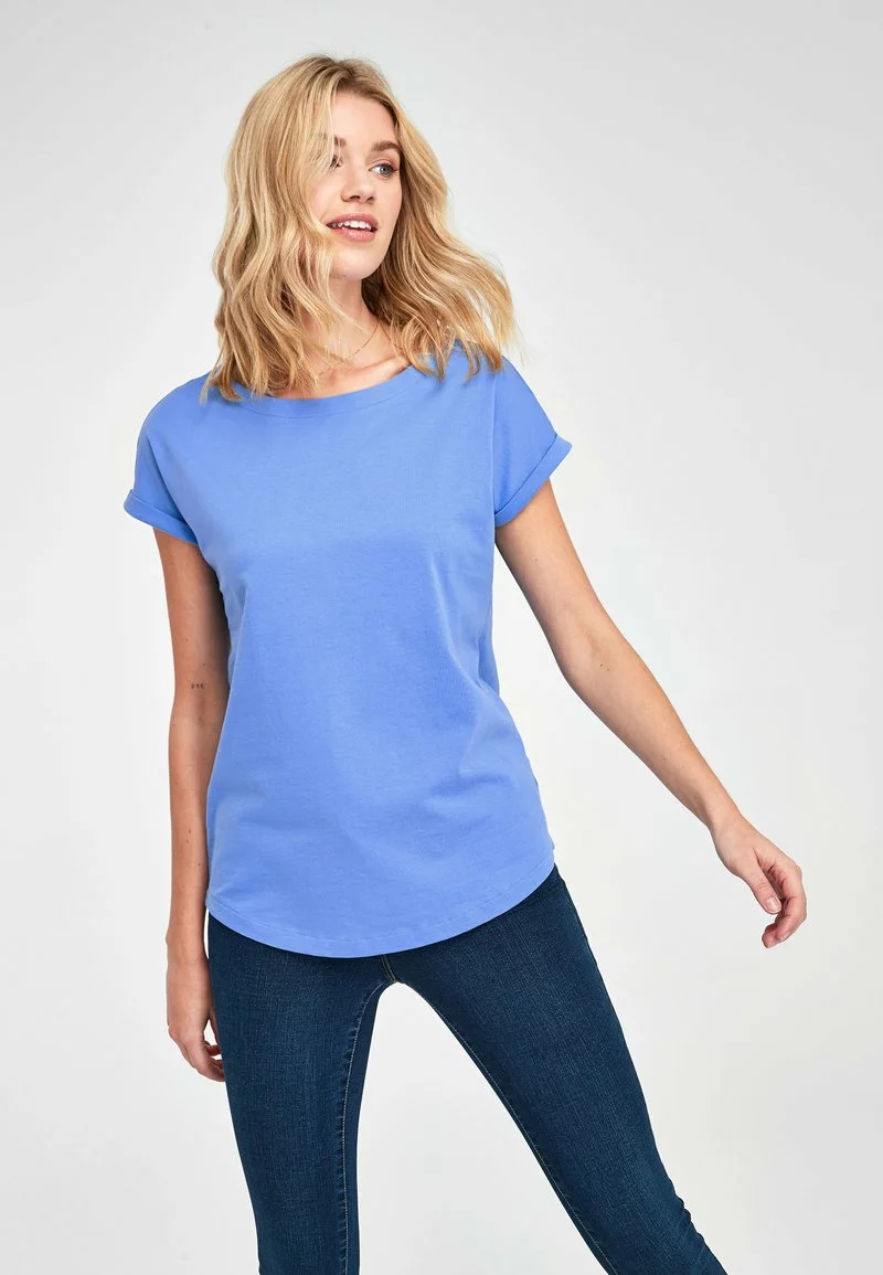 Next Damen T-Shirt Basic - Light Blue 1 Next Damen T-Shirt Basic - Light Blue