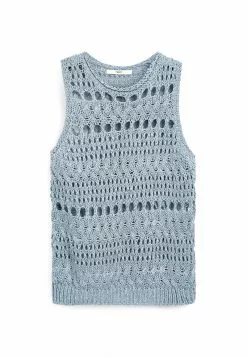 Next Damen CROCHET TANK - Top - Blue -Next Großes Kaufhaus 0cc8246d886547bca648b55f1e1bfe51