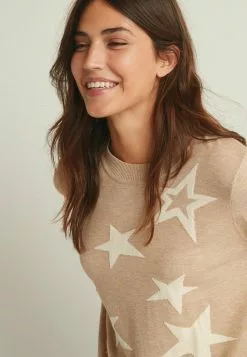 Next Damen STAR - Strickpullover - Light Brown -Next Großes Kaufhaus 0cfdd492acb8451fbac3518aafc992e3