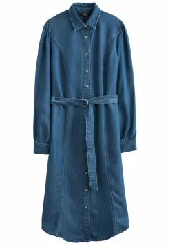 Next LONG SLEEVE - Jeanskleid - Dark Blue Fuller Bust | Damen