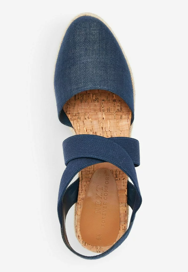 Next Damen FOREVER COMFORT ELASTIC CROSS OVER - Espadrille - Navy Blue 3 Next Damen FOREVER COMFORT ELASTIC CROSS OVER - Espadrille - Navy Blue – Bild 3