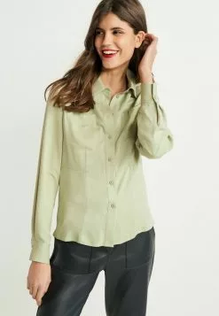 Next Damen SLIM - Hemdbluse - Sage Green