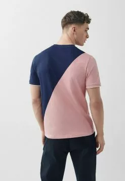 Next Herren BLOCK - T-Shirt Print - Pink Navy Blue Stag -Next Großes Kaufhaus 0ddc33efed56422f8e2b15fe9c4f98f9