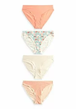 Next Damen KNICKERS 4 PACK - Slip - Check/peach/white