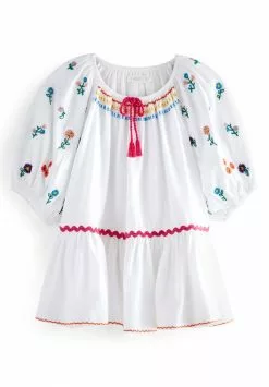 Next Kinder PEPLUM - Bluse - White Embroidered