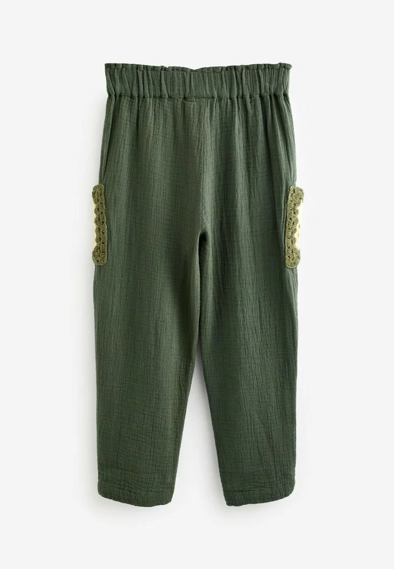 Next Kinder CROCHET POCKET - Stoffhose - Khaki Green 3 Next Kinder CROCHET POCKET - Stoffhose - Khaki Green – Bild 3