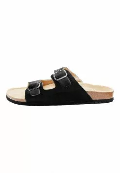 Next Damen DALMATIAN TWO BAND FOOTBED - Hausschuh - Black