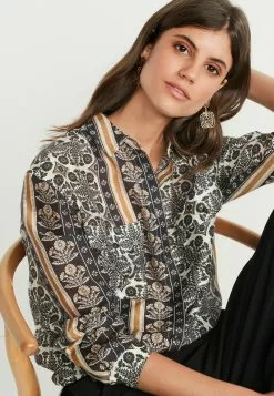 Next Damen LONG SLEEVE UTILITY - Hemdbluse - Black Geo Print -Next Großes Kaufhaus 0f78e3babf08401d8456f5cdb5c93396