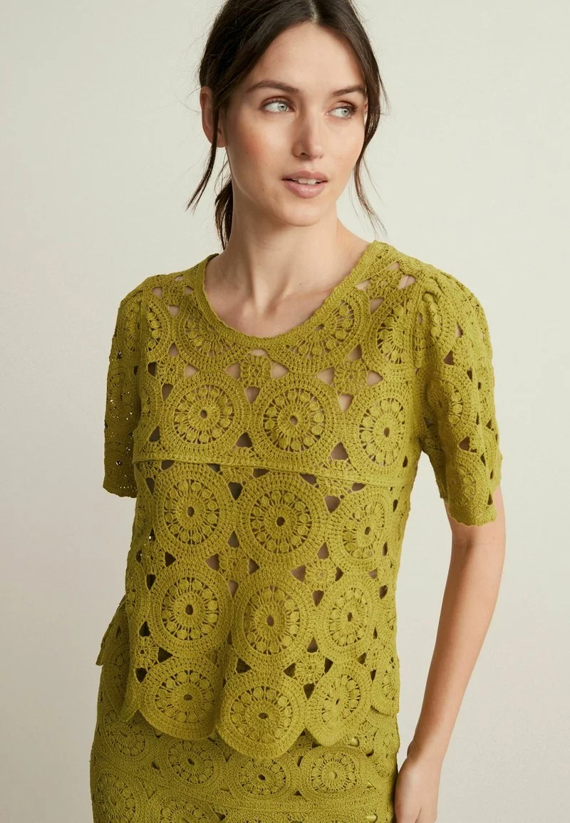 Next Damen Bluse - Olive Green 1 Next Damen Bluse - Olive Green