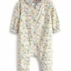 Next Kinder WOVEN COLLARED BABY - Strampler - Blue Elephant Print