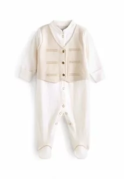 Next Kinder Strampler - White Waistcoat