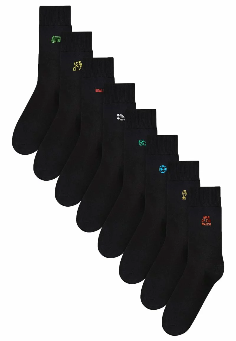 Next Herren FIVE PACK - Socken - Black Football 1 Next Herren FIVE PACK - Socken - Black Football