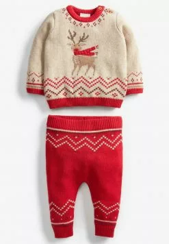 Next CHRISTMAS REINDEER SET OF 2 - Strickpullover - Red | Kinder