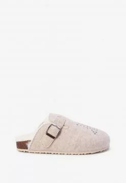 Next Kinder COSY - Pantolette Flach - Off-white