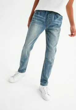 Next Kinder Jeans Straight Leg - Mottled Light Blue