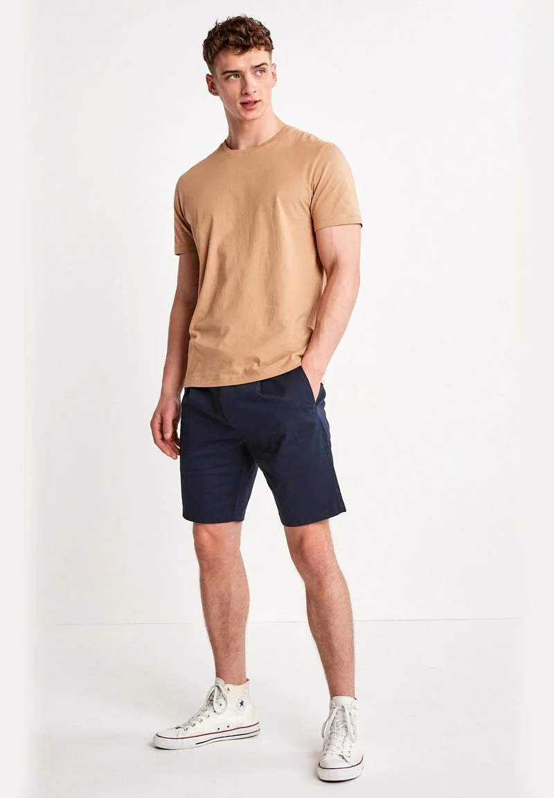 Next Herren SLIM FIT - Shorts - Navy Pleated 2 Next Herren SLIM FIT - Shorts - Navy Pleated – Bild 2