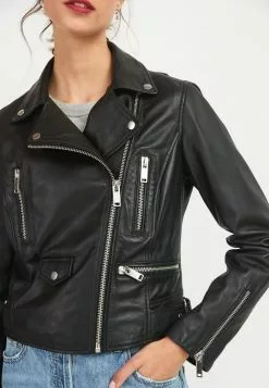 Next Damen Lederjacke - Black 6 Next Damen Lederjacke - Black -Next Großes Kaufhaus 141da51f9bc54fe0827ec9acf4485201
