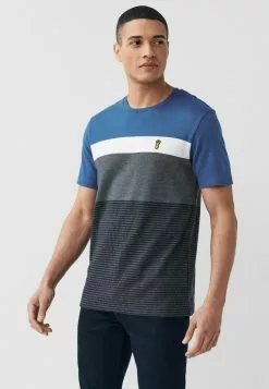 Next Herren REGULAR FIT - T-Shirt Print - Blue